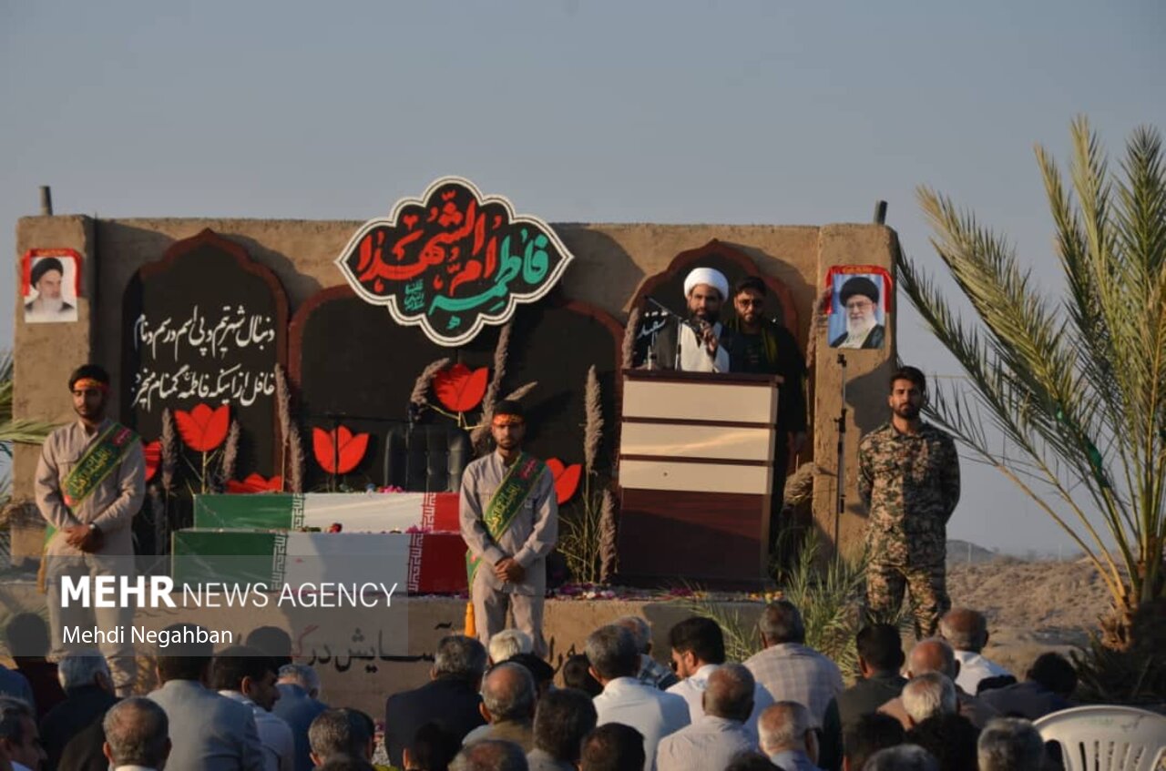 یک شهید گمنام در دهستان دهدار رودان آرام گرفت
