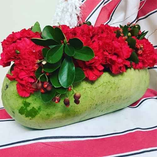 گل آرایی هندوانه