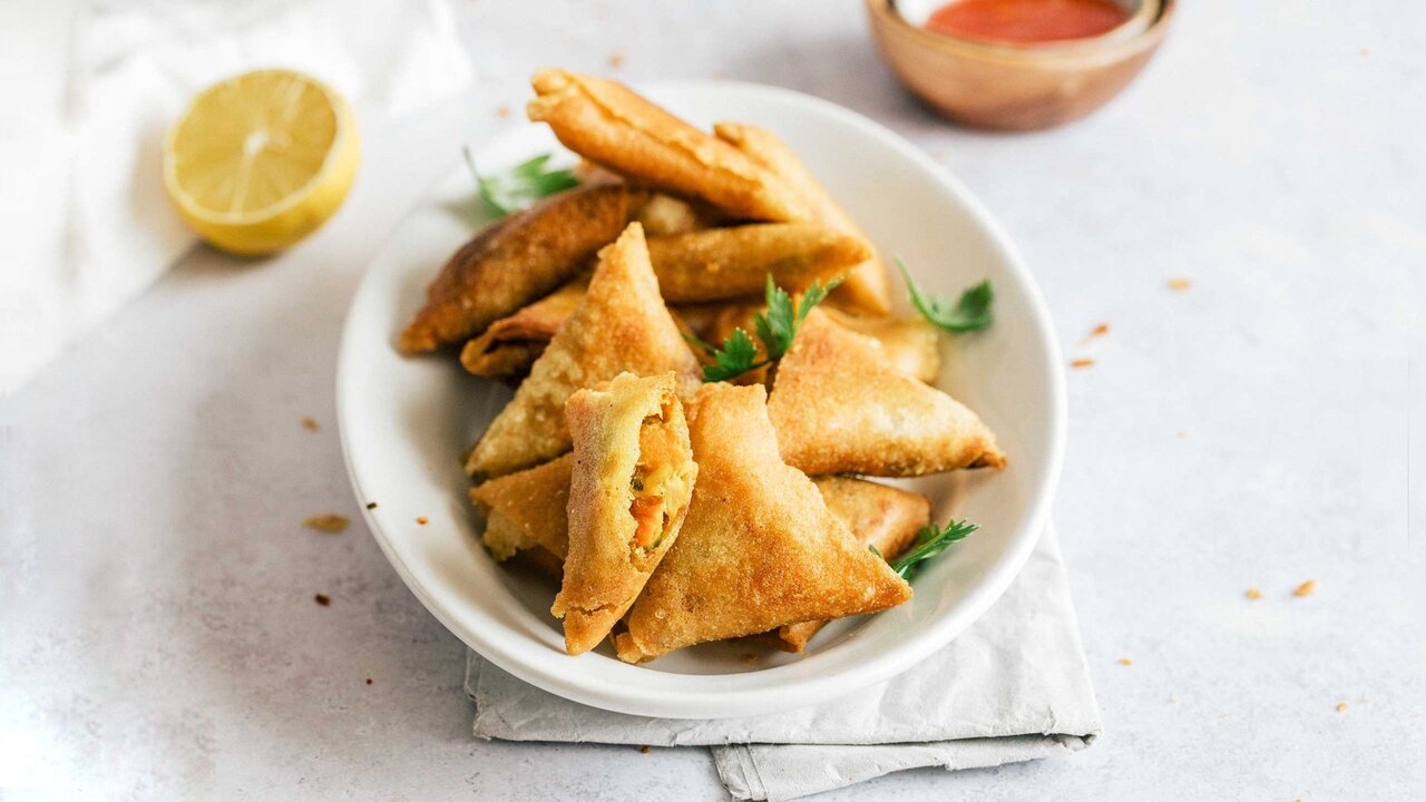 سمبوسه گیاهی بدون روغن ؛ انتخاب سالم این روزها