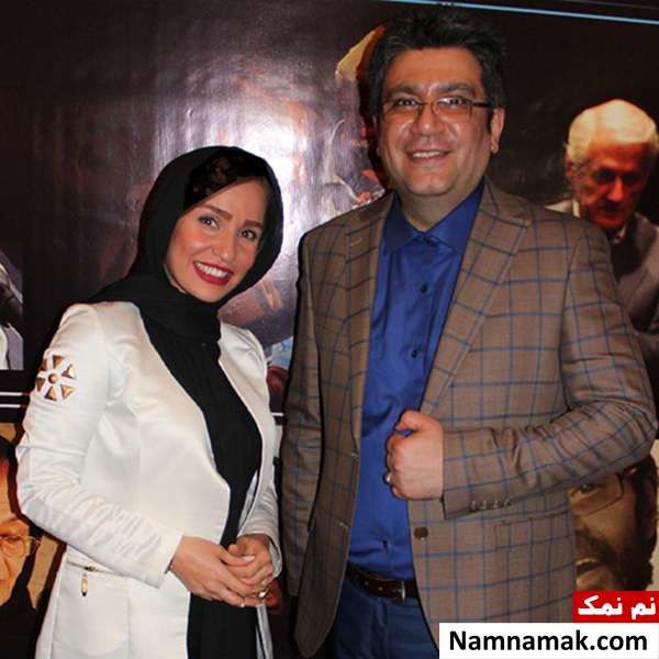 رضا رشیدپور و همسرش نغمه مهرپاک
