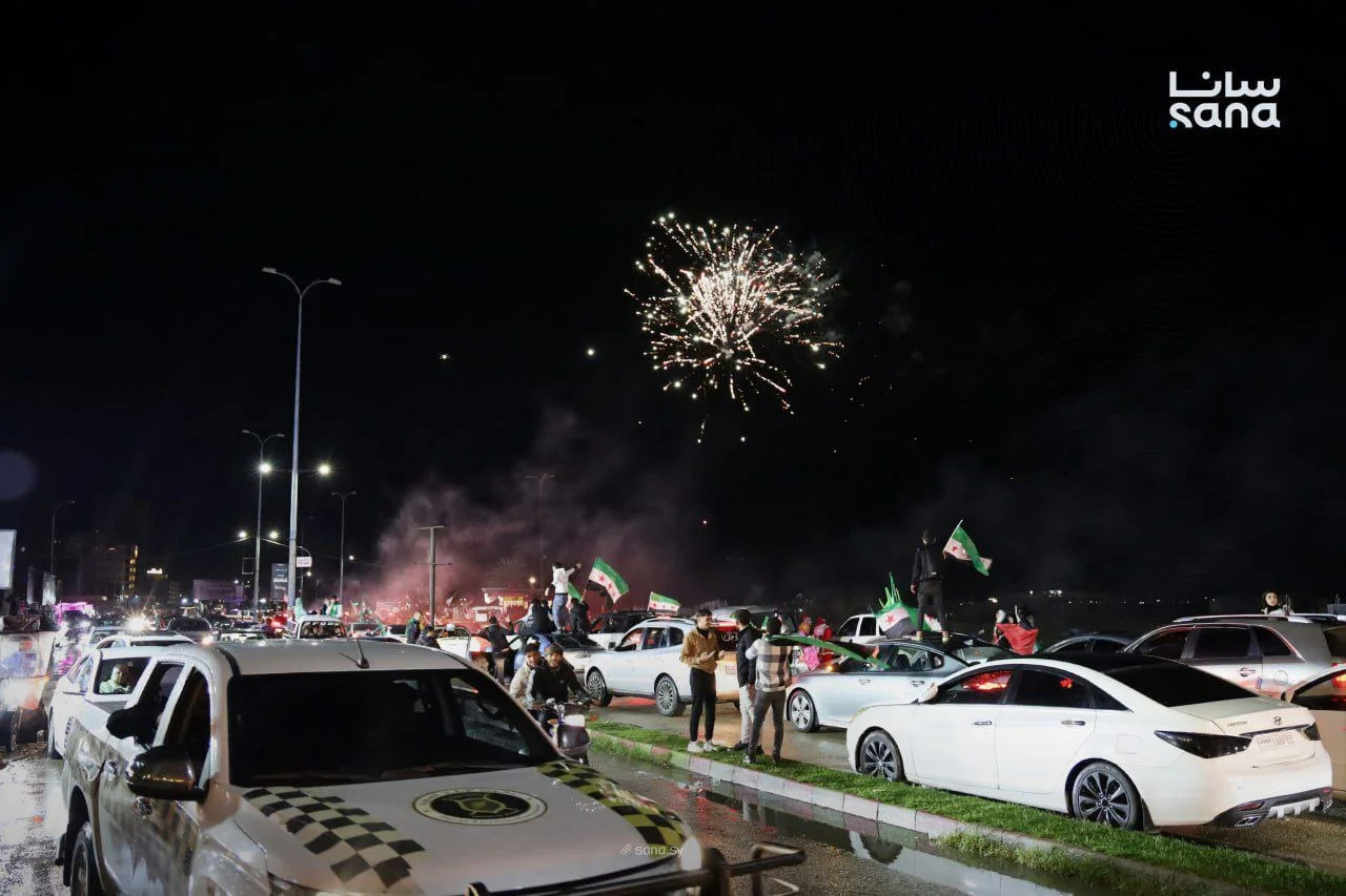 جشن های اولین سالگرد سقوط بشار اسد - شهر بندری طرطوس