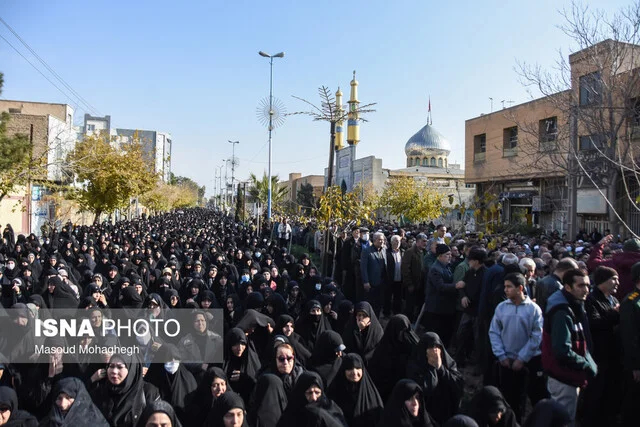 پیکر آیت‌الله شاهچراغی در سمنان تشییع شد