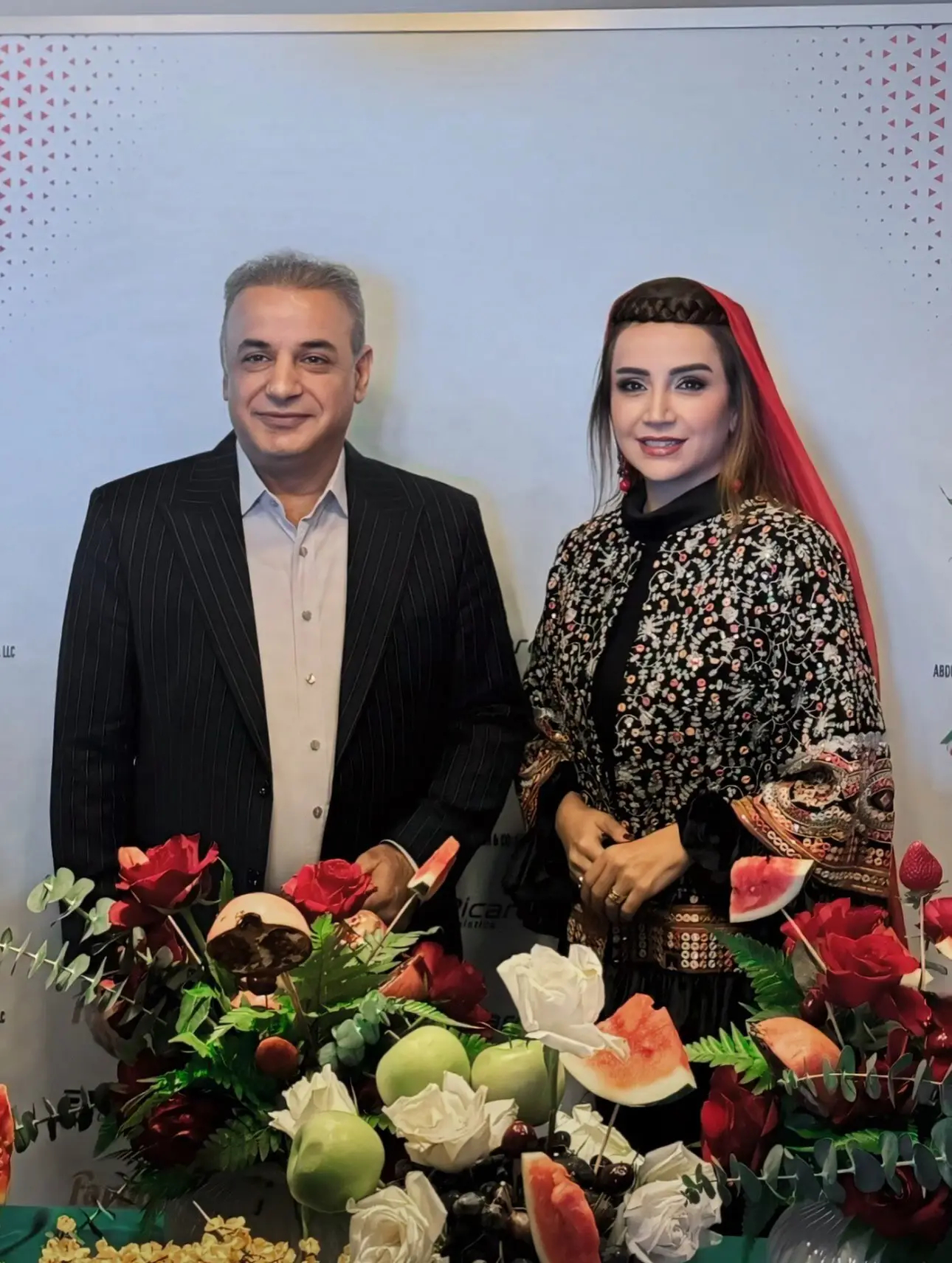 شبنم قلی‌خانی در کنار رشید کاکاوند