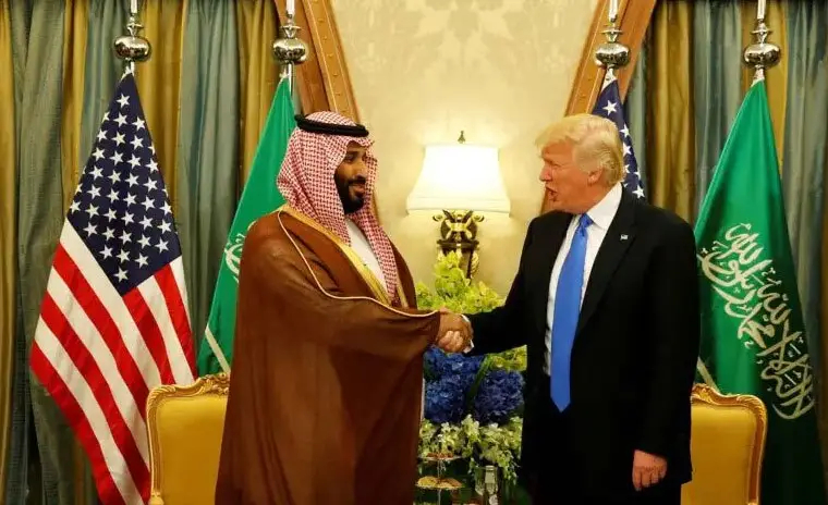 دیدار ترامپ و بن سلمان در سال 2017