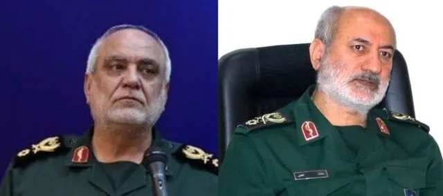 از راست: سرتیپ پاسدار محمد کاظمی و سرتیپ پاسدار مجید خادمی از راست: سرتیپ پاسدار محمد کاظمی و سرتیپ پاسدار مجید خادمی