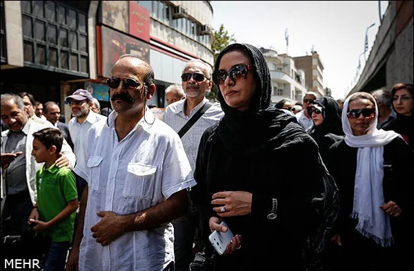 مریلا زارعی در راهپیمایی روز قدس