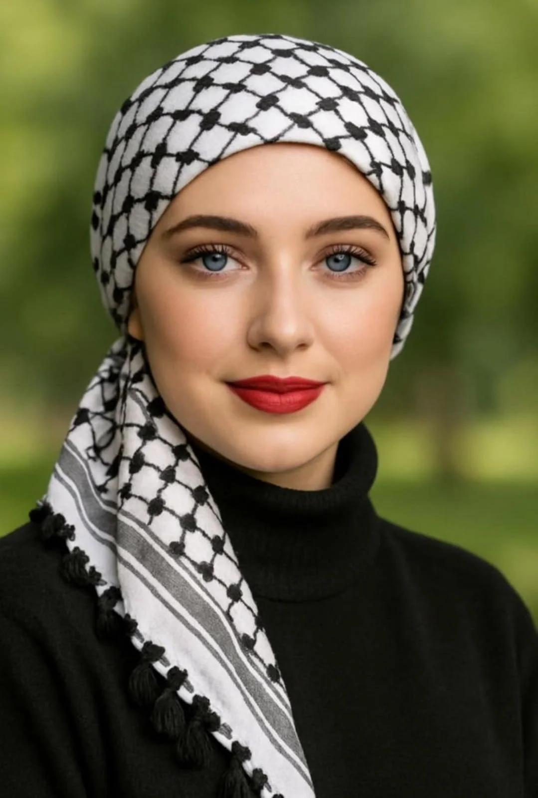 عکس پروفایل دختر با چفیه