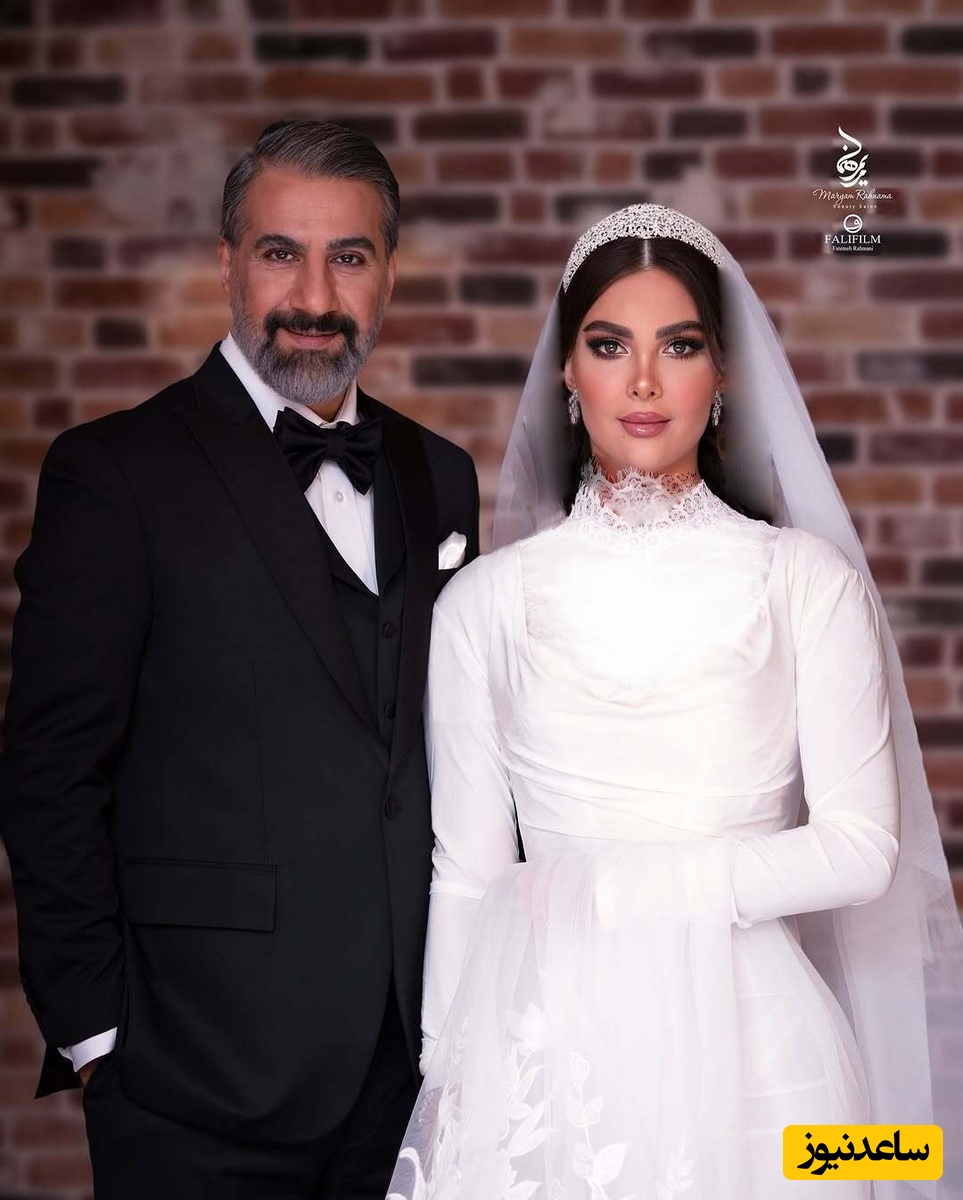 لباس عروس همسر محمد نادری