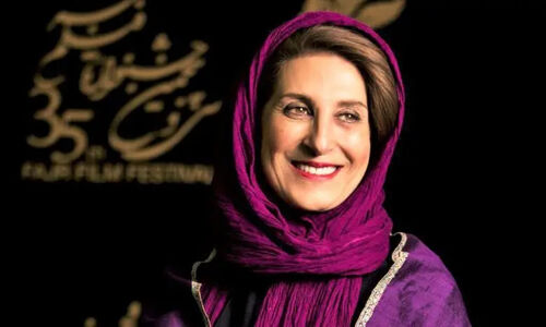 قاب تاریخ |  فاطمه معتمد آریا در جشن تولد 31 سالگی‌اش در پشت صحنه فیلم «همسر»