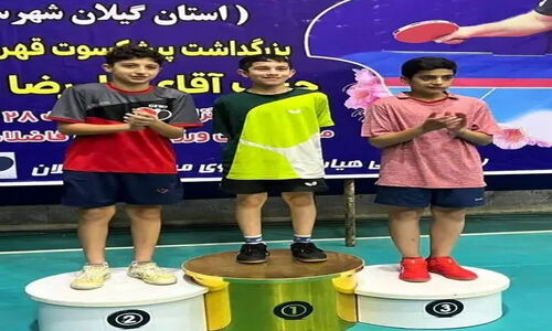 پینگ‌پنگ‌باز کردستانی با تلاش بی‌وقفه روی سکو ایستاد؛ رقابتی نفس‌گیر در رشت!