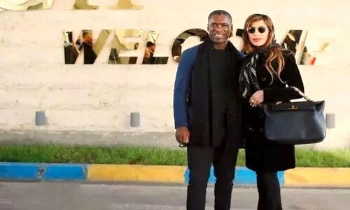رونمایی همسر ایرانی سیدورف مشاور استقلال از کیک تولدش در رستوران لاکچری ابوظبی