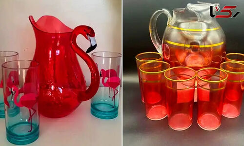 معرفی زیباترین مدل‌ های ست پارچ و لیوان شیشه‌ ای فانتزی + 15 ایده خاص