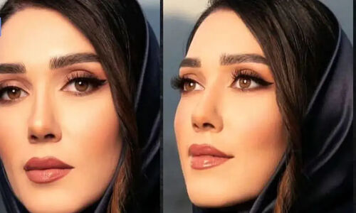 دکوراسیون شیک خانه امروزی شهرزاد کمال زاده /  لوستر طلایی، یخچال و لباسشویی سیلور، کابینت خوش رنگ و ظرف و ظروف گران قیمت خانم بازیگر باسلیقه