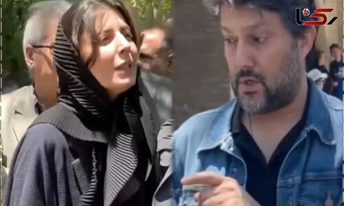 حضور چهره‌های سرشناس در مراسم ختم مادر لیلا حاتمی و واکنش خاص حامد بهداد