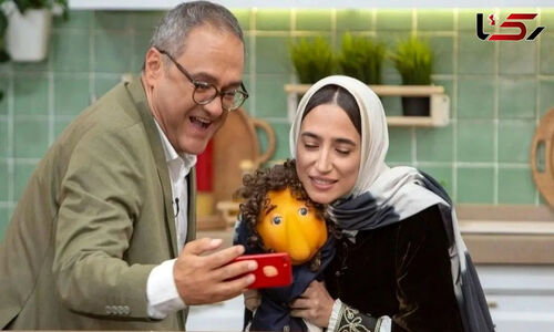 خانه لوکس رامبد جوان با دکور عتیقه نگار جواهریان؛ نگاهی به پذیرایی کم‌نور و آشپزخانه رویایی