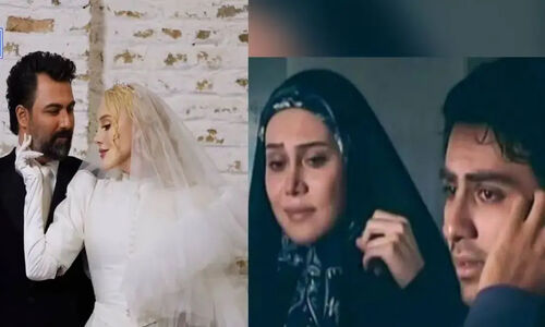 سریال مشترک آرام جعفری و بابک انصاری تازه عروس و داماد سینما