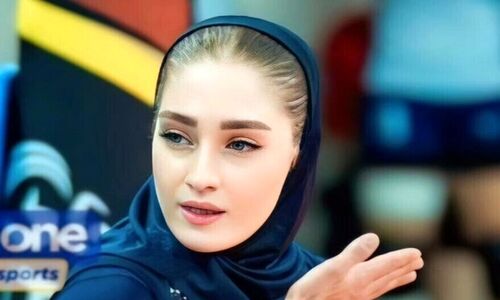آیتک سلامت والیبالیست چشم رنگی ایرانی بر روی پل معلق رؤیایی مشگین +عکس