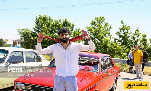 خلاقیت بی‌نظیر راننده ایرانی با ظرف پنیر به جای چراغ پیکان که همه را شوکه کرد!