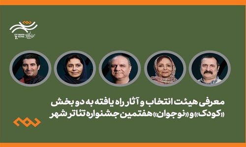 معرفی 20 اثر جذاب به بخش کودک و نوجوان جشنواره تئاتر شهر؛ هیئت انتخاب اعلام کرد