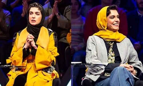 گیردادن محسن شریفیان به لباس زنبوری الیکا عبدالرزاقی