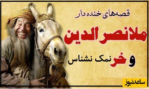 حکایت‌های طنز و قدیمی/ داستان خنده دار ملانصرالدین و خر نمک نشناس/ خر بیچاره  اونقدر تحمل کرد آخرشم انگ نمک نشناسی خورد 