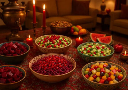 طرز تهیه ۵ سالاد شیک و مجلسی برای شب یلدا