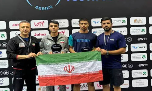 قهرمانی یزدان‌بخش در رقابت‌های تنیس روی میز عربستان