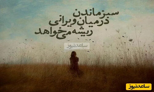 کائنات پیام ویژه ای برات داره؛ گاهی زندگی دوباره از همون جایی شروع می‌شه که فکر می‌کردی پایانته. فقط یک لحظه بیشتر دوام بیار/ پیام انگیزشی امروز چهارشنبه 19 آذر 1404