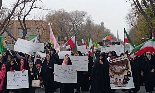 راهپیمایی پرشور حامیان حجاب در تبریز؛ سنگر عفاف همچنان پابرجاست