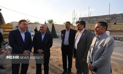 استاندار بوشهر از مدرسه ۲۰ میلیارد تومانی شهید یگانه بنه‌گز بازدید کرد؛ آماده افتتاح تا دهه فجر!