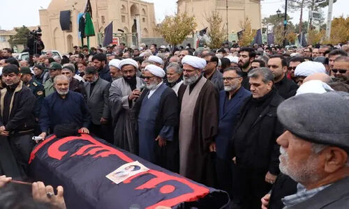 مراسم باشکوه وداع با آیت‌الله سید محمد شاهچراغی در دامغان برگزار شد