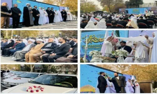 ۲۵۰ زوج دانشجو در مراسم ویژه شهرداری منطقه ۶ زندگی مشترک‌شان را آغاز کردند!