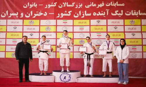 درخشش تاریخی رقیه حردان؛ اولین مدال جودوی دختران خوزستان در انتخابی تیم ملی بانوان
