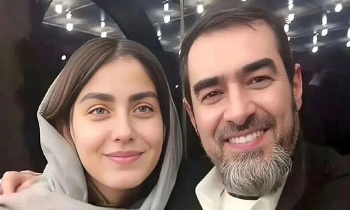 استایل متفاوت زن دوم شهاب حسینی در ایونت خصوصی؛ مانتو شنلی یا کت چهارخونه؟