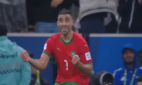 دبل عبدالرزاق حمدالله؛ گل سوم مراکش مقابل اردن با هیجان بی‌نظیر!