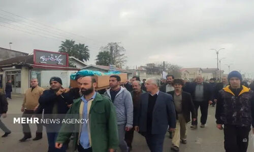 پدر شهید ناصر انسان‌پرست در آرامش جاودانه کنار فرزند شهیدش آرام گرفت