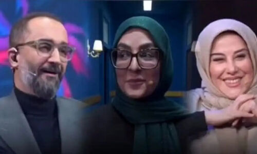 نیما کرمی در شب یلدا روی آنتن زنده همسرش را غرق عشق کرد!