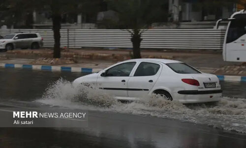 آبگرفتگی معابر شهری سیریک