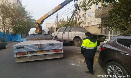 اجرای طرح جمع‌آوری خودروهای فرسوده در منطقه ۱۴ تهران