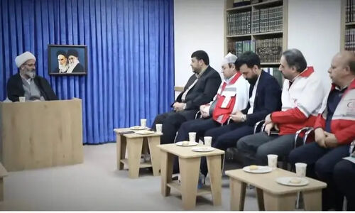 دیدار رئیس جمعیت هلال‌احمر با نماینده ولی‌فقیه در استان سمنان