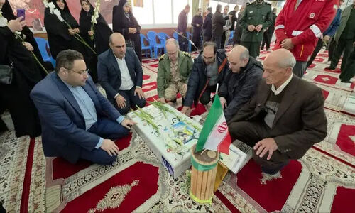 گلباران مزار شهدا و قدمگاه شهید حاج قاسم سلیمانی در شلمان