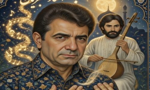 اجرای بی‌نظیر ربنای استاد شجریان با کمانچه روزبه استغفاری؛ نوایی که جان را می‌لرزاند!