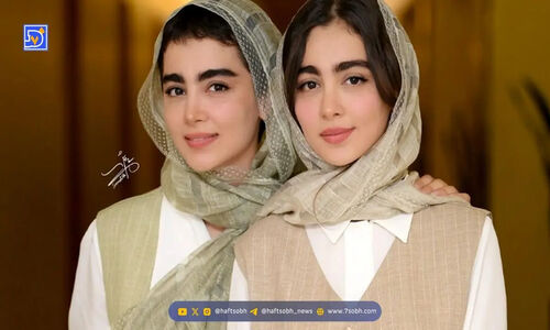 سونیا حسینی بازیگر پایتخت، با استایل پاییزی در کتابخانه