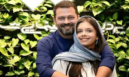 عکس| پژمان بازغی و دخترش نفس خانم در کودکی