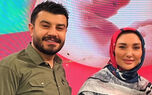 فیلم لحظه دست دادن مجری زن و مرد روی آنتن زنده تلویزیون