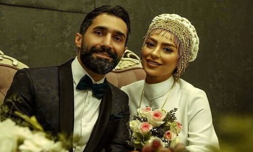 نگاهی به سفره عقد مجلل و شاهانه هادی کاظمی و همسرش سمانه پاکدل با رونمایی از حلقه های ازدواج اعیانی و پر از جواهر لوکس+عکس/ عشقتون مانا تا ابد